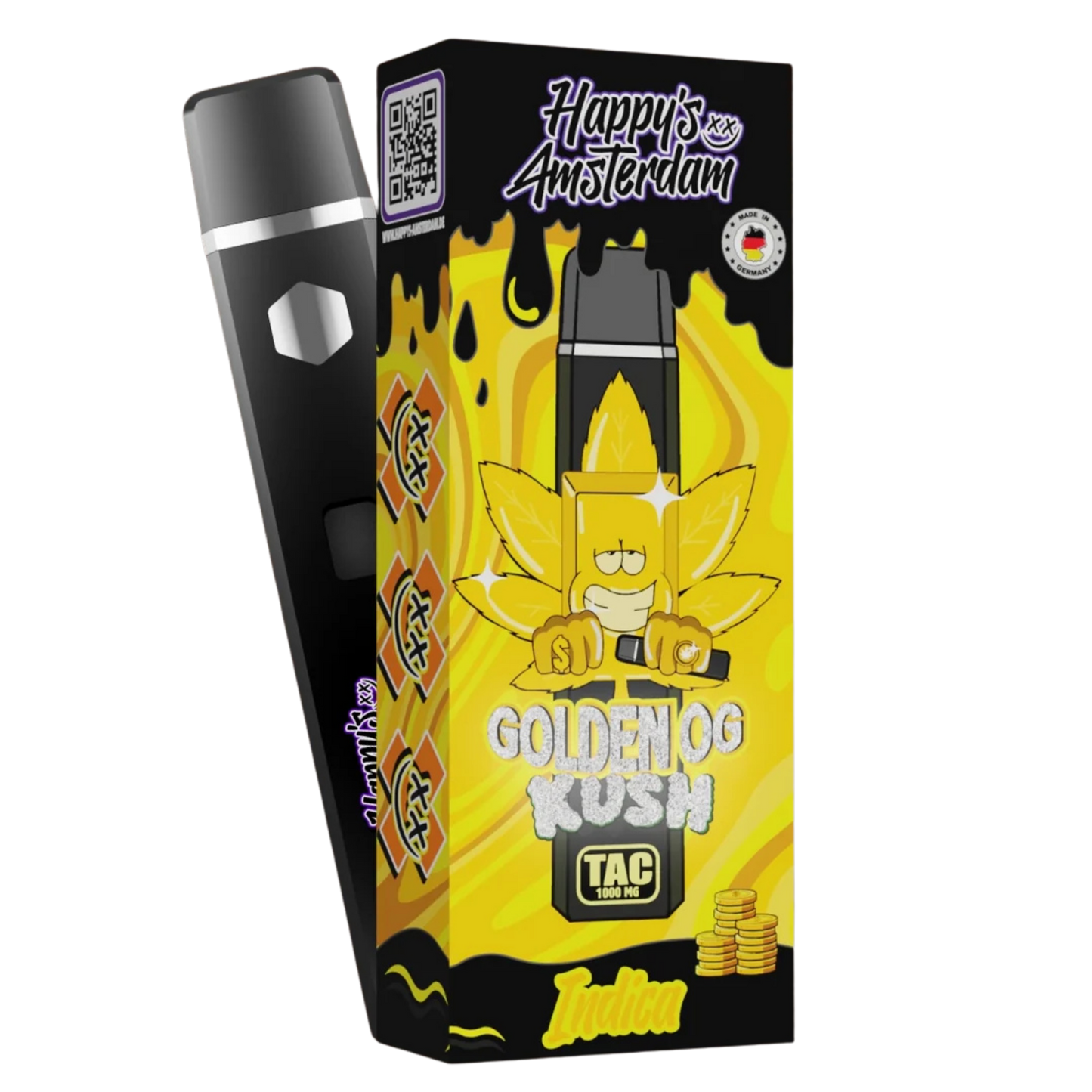 Happys Amsterdam TAC Vape - Golden OG Kush